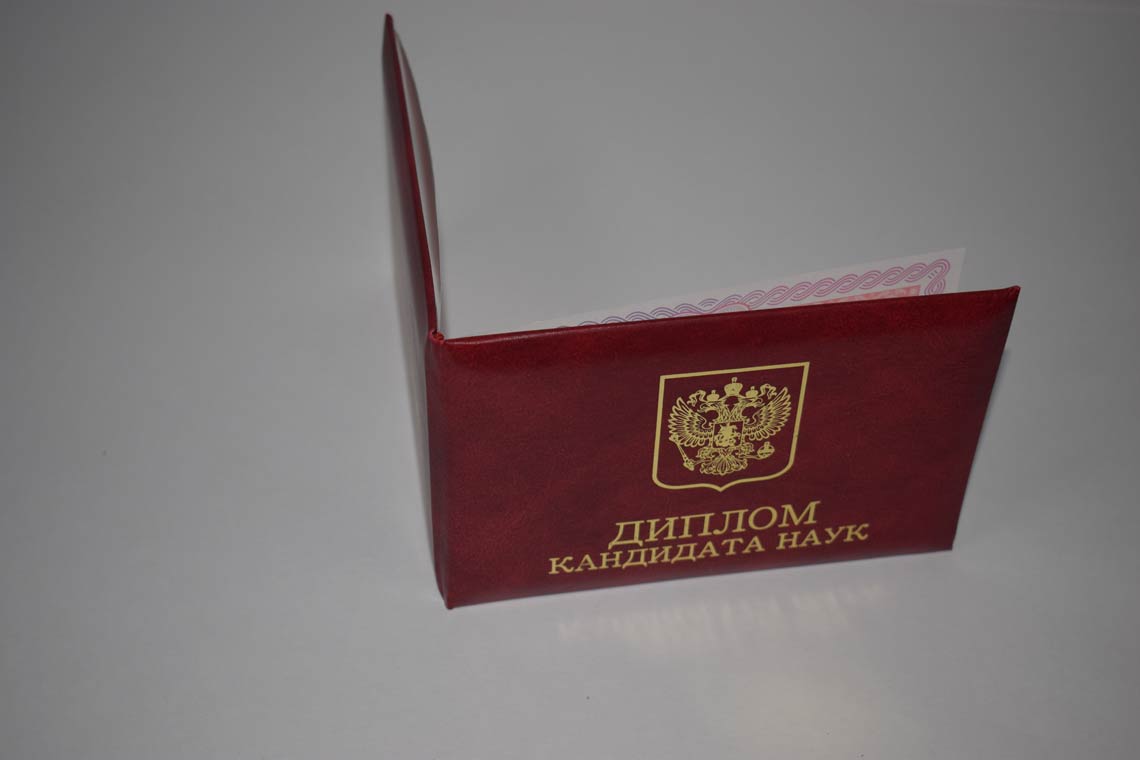 Диплом Кандидата Наук 2013-2016 в Одинцово корка