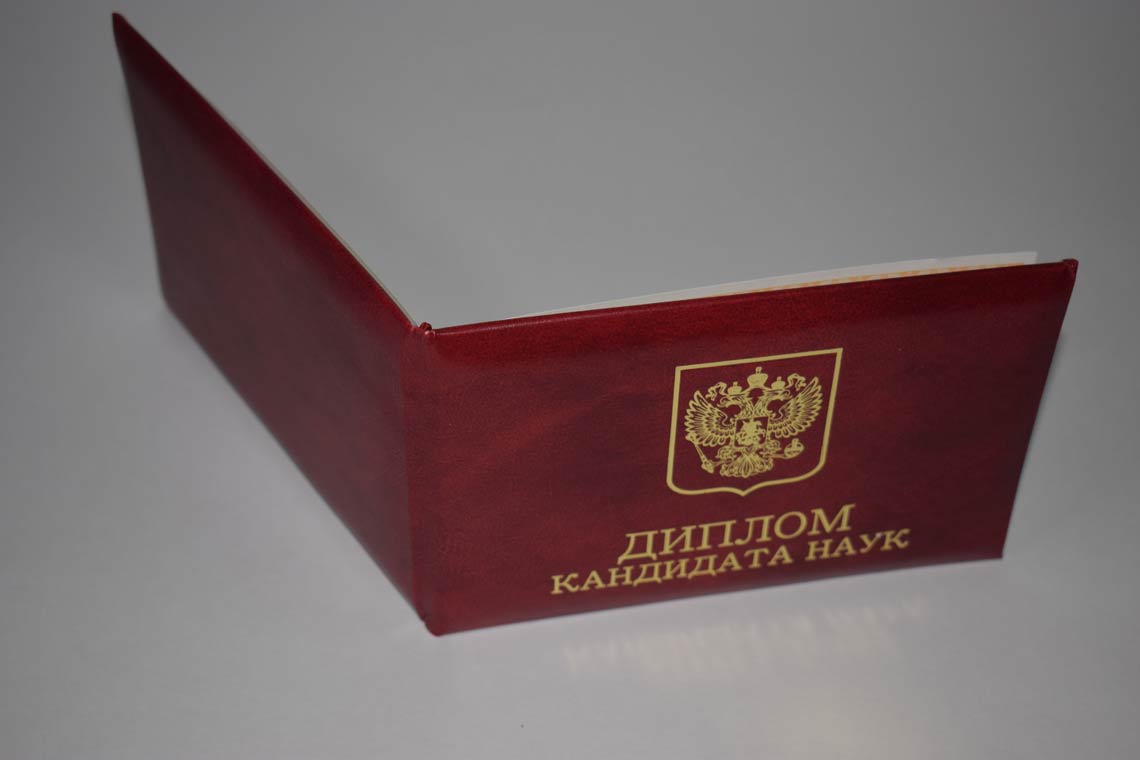 Диплом Кандидата Наук 2017-2025 в Одинцово корка